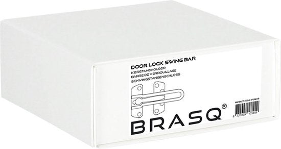 BRASQ Kierstandhouder met Bevestigingsmateriaal Zilver - Deurbeveiliging - Inbraakbeveiliging