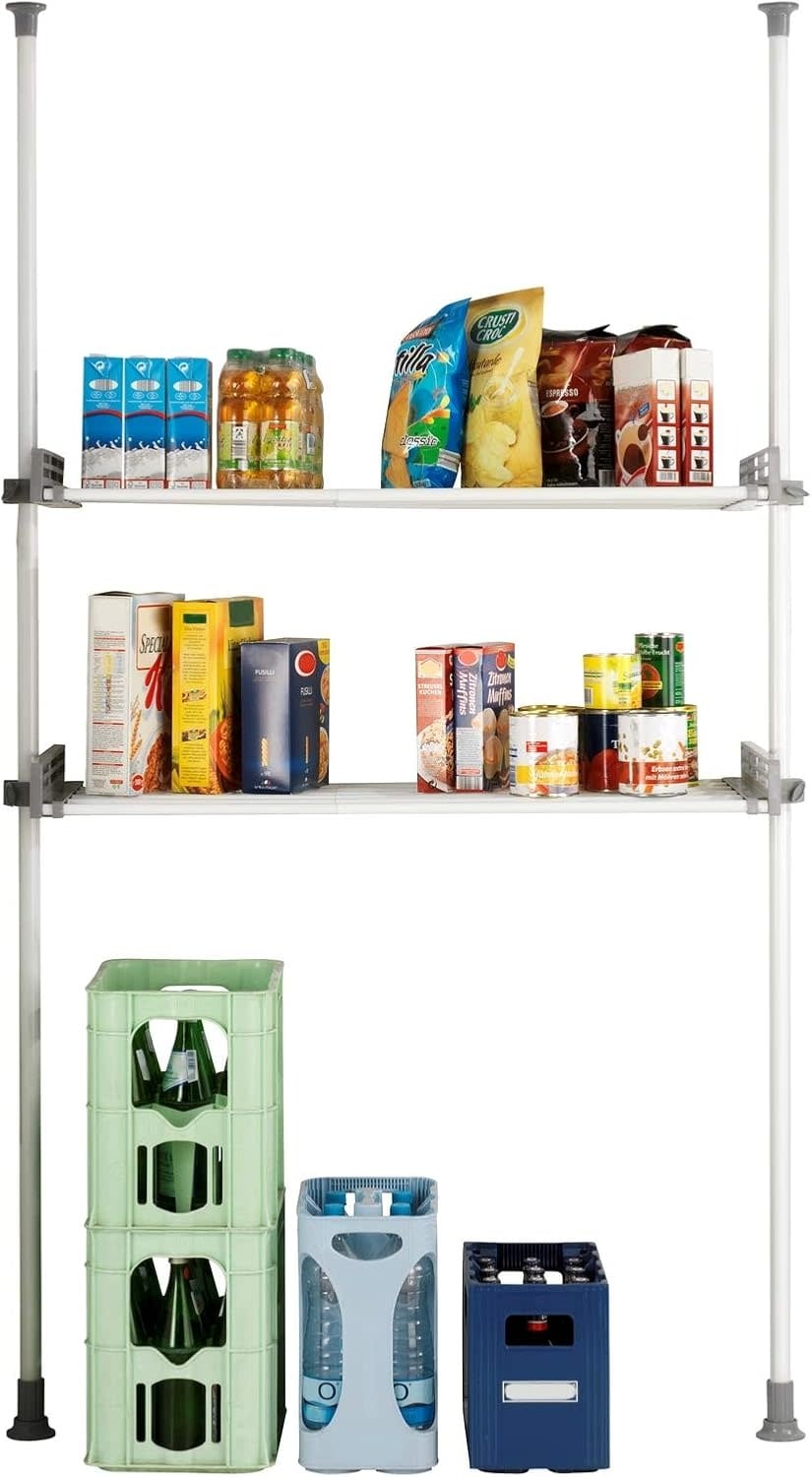 Wenko Herkules Twin Telescopisch Garderobesysteem Wit - 73-120 x 165-300 cm