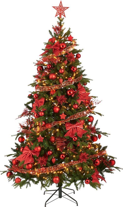 House of Seasons Kerstboom Decoratie Set - 100 Stuks - Rood