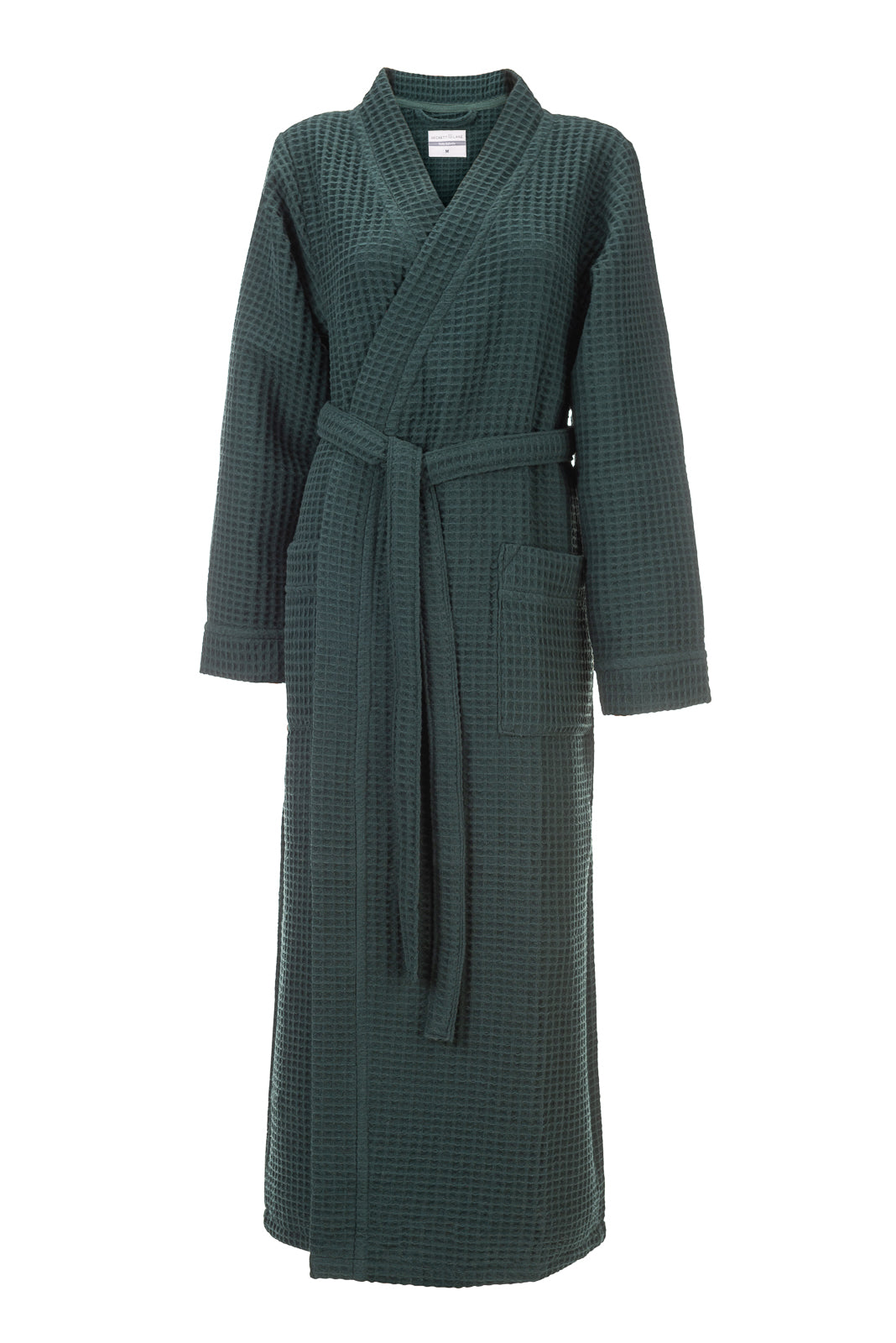 Badjas Wafel Army Green - 65% Gerecycled Katoen - 450 g/m² - Unisex