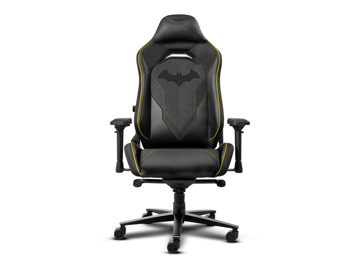 Trust GXT 721BM Ruya Pro Gamingstoel - Batman Edition - Ergonomisch Design - Zwart/Geel