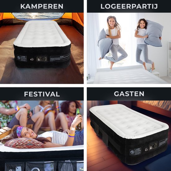 FLOAT VersaVento Luchtbed – 1 Persoons – Elektrische Pomp – Logeerbed & Camping