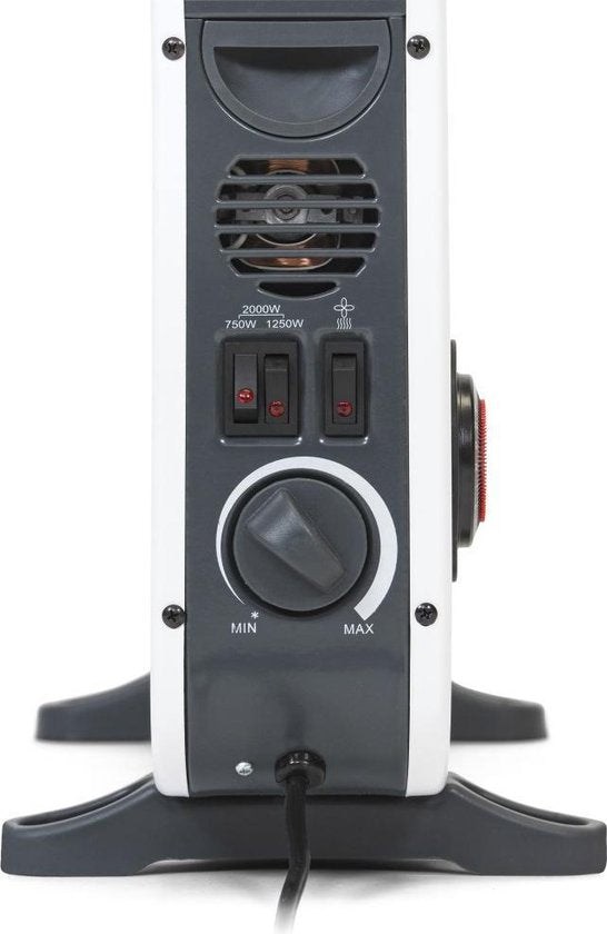 TROTEC Elektrische kachel - Convector - TCH 26 E - tijdschakelaar - programmeerbaar - 3 standen - overhittingsbescherming - vorstbescherming