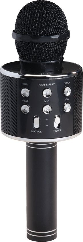 Denver Karaoke Microfoon Bluetooth - Draadloos - Karaoke Set - Ingebouwde Speaker - AUX - MicroSD - KMS20 - Zwart
