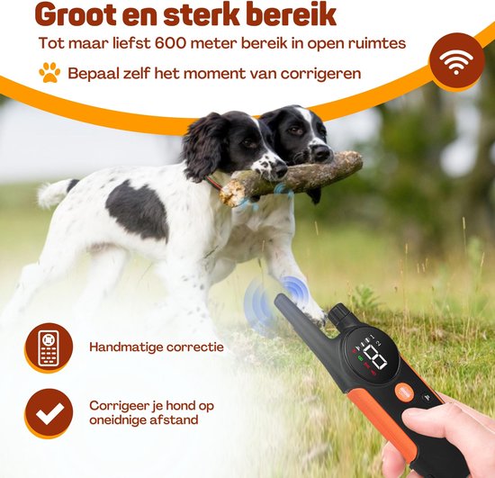 Vulpes Goods® Anti Blafband Pro – 3-in-1 Trainingshalsband Zonder Schok – Oplaadbaar & Waterdicht