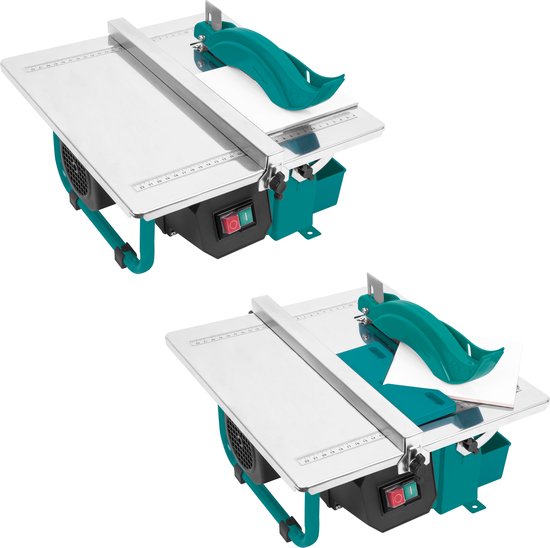 VONROC Tegelzaagmachine 600W – Ø180mm - Incl. diamant zaagblad – watergekoeld - inductiemotor