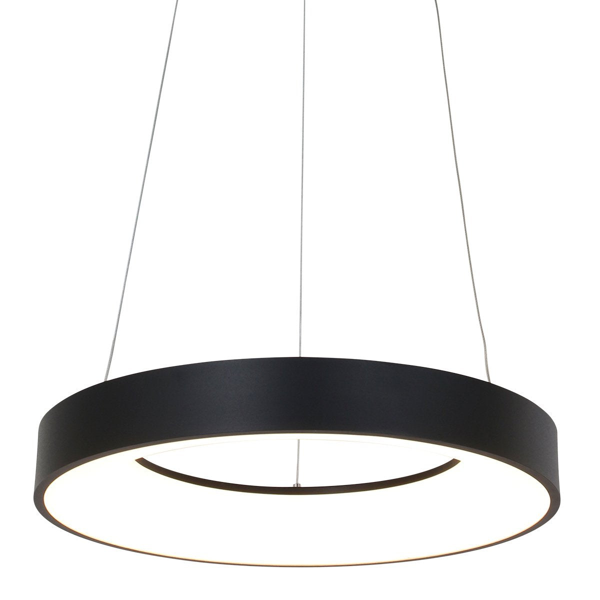 Steinhauer Ringlede Hanglamp - Rond - Verstelbaar - 48cm - Zwart