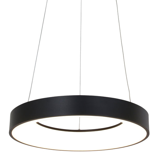 Steinhauer Ringlede Hanglamp - Rond - Verstelbaar - 48cm - Zwart