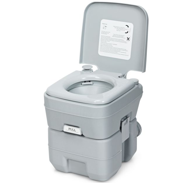 Coast Draagbaar Toilet – 20L – Afneembare Afvaltank – 42 x 36 x 43 cm