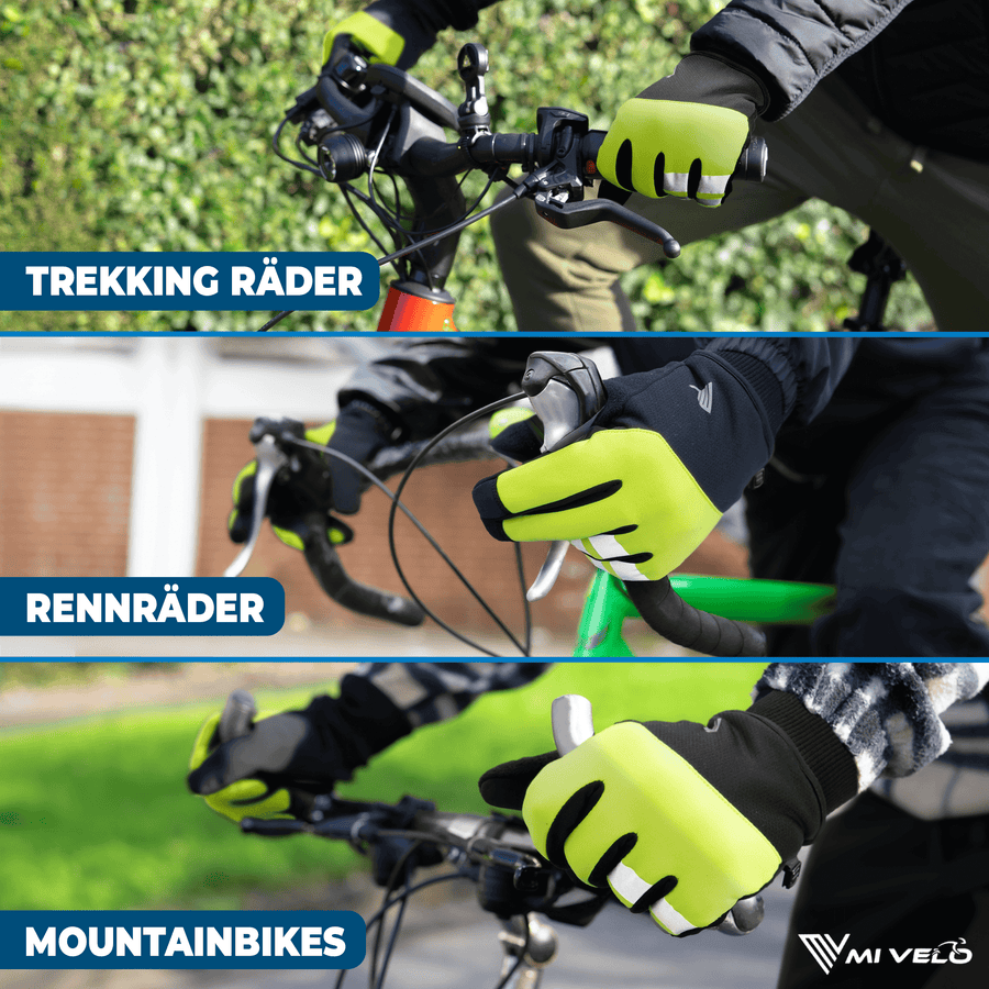 MIVELO THERMO-FIT Winterhandschoenen - Thermisch Fleece & 3M Thinsulate - Geel - Unisex - Maat L