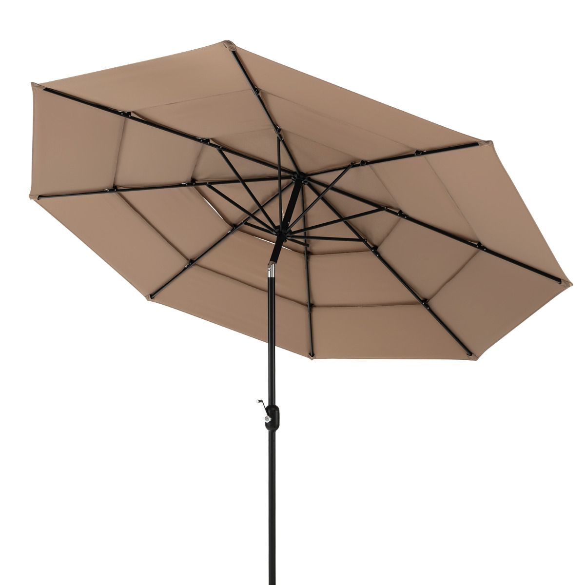 Coast Tuinparasol - 300cm - Bruin - 45 Graden Kantelbaar