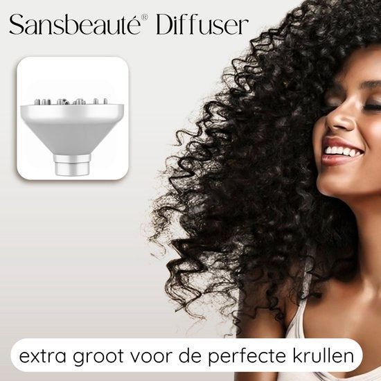 Sansbeauté Multistyler – 8-in-1 Airstyler & Föhnborstel – 1400 W – Goud/Wit