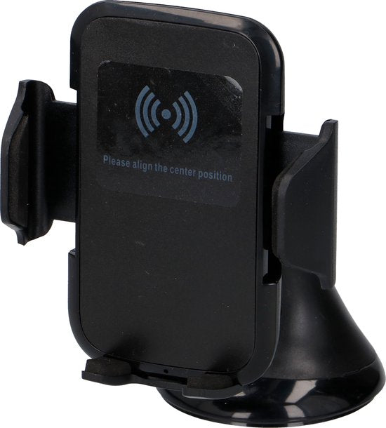 All Ride Telefoonhouder - Draadloos Opladen - Universeel - 5W - 5V/1A - Zwart