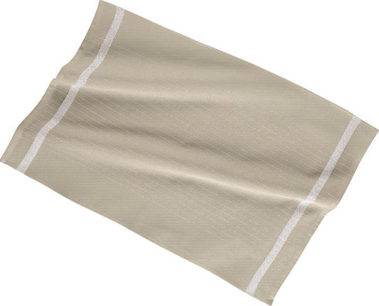 Keukenhanddoeken Set van 3 – 50x70 cm – Katoen – Gestreept Design – Zandkleur – Hoog Absorberend