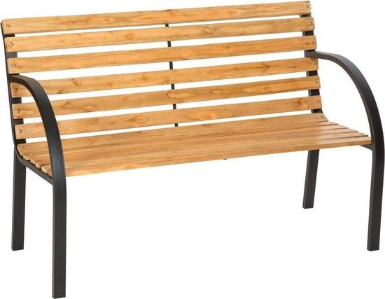 tectake - Tuinbank Zitbank Houten bankje - dennehout - 119,5 cm lang - 401425