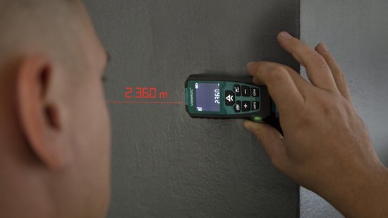 VONROC Laser afstandsmeter – 40 meter bereik –  Aanpasbare meetreferentie
