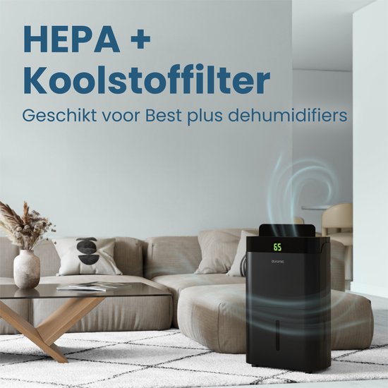 Auronic Luchtontvochtiger HEPA Filter - Geschikt voor alleen de modellen in de Best Plus Serie