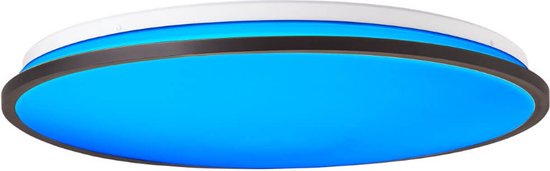 Brilliant Heida Plafondlamp – Ø 49 cm – LED Ingebouwd – Dimbaar & RGB – Zwart