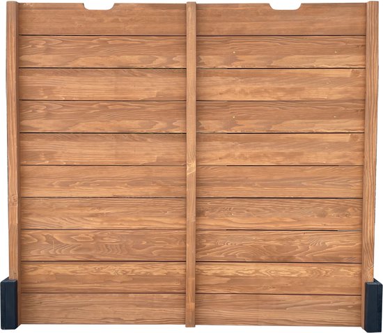 AXI Mandy Zandbak XXL met Opbergruimte en Deksel - Met Bankje en Krijtbord - Inclusief Gronddoek - 160 x 151 cm - Antraciet/Bruin