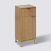 5five Low Cabinet Tasso - Bamboo, MDF, 33 x 28 x 80 cm