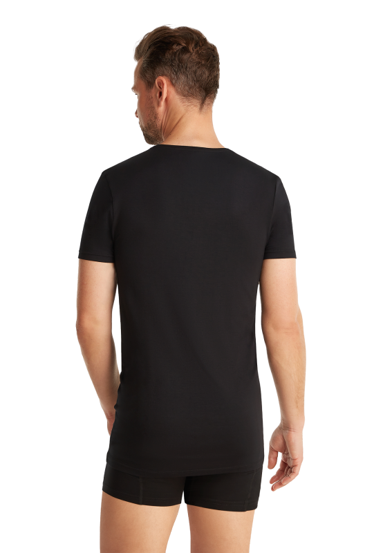 Ten Cate T-shirt V-hals - zwart - Maat M