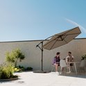 Lifegoods Parasoltegels Set van 4 - 50x50x11 cm - Donkergrijs/Zwart - Vulbaar tot 145 kg