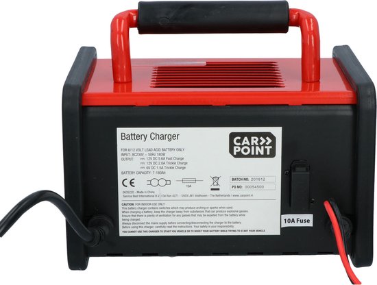 Carpoint Acculader 6-12V | Druppellader voor lood- en gelaccu’s
