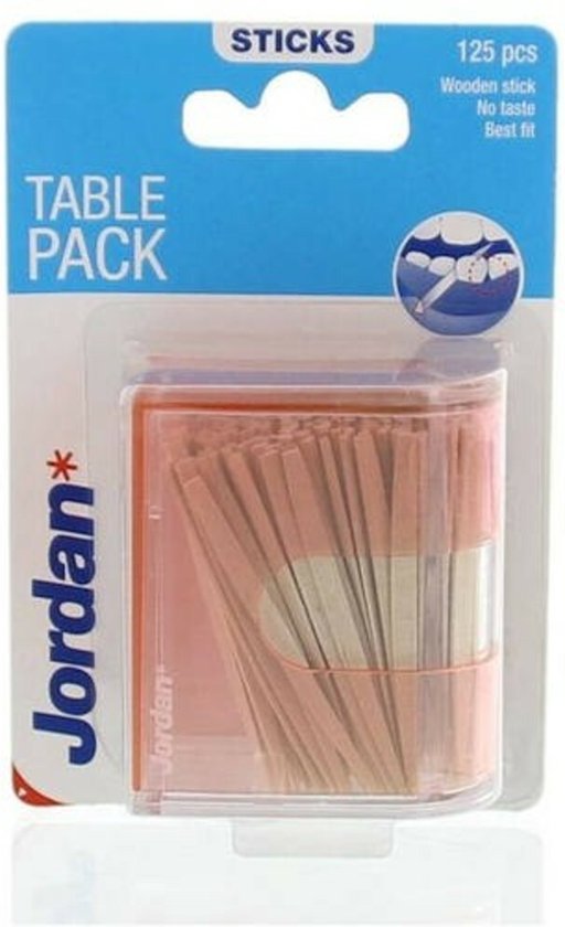 Jordan Tandenstokers Tafeldisplay Voordeelverpakking- 12X125 stuks