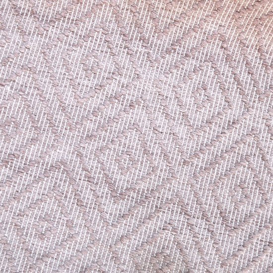 AXI Bali Buitenkleed – Rechthoekig – 140 x 200 cm – Roze – Geometrisch patroon - Buitenkleed – Buitentapijt – Weer- en UV-bestendig – Plat geweven – Tuintapijt – Voor binnen en buiten