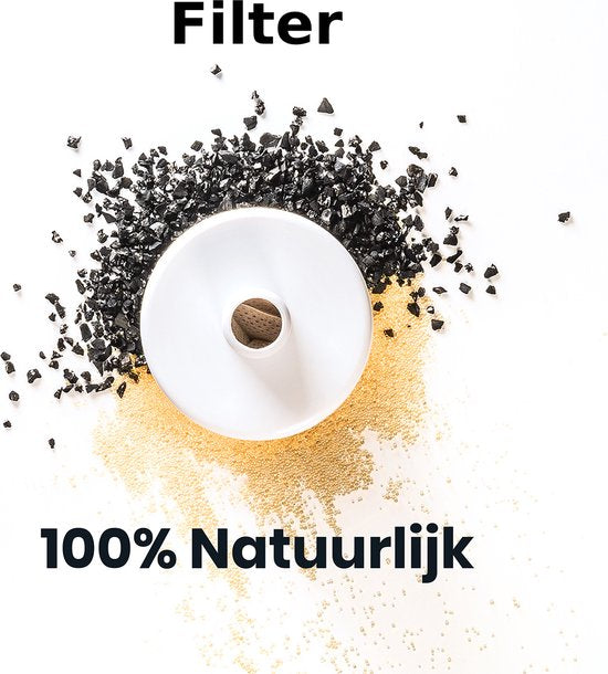TrevoPet® Drinkfontein Kat - Waterfontein Kat - Kattenfontein - Fluisterstil - Drinkfontein - Drinkbak Kat - 2.5 Liter - Inclusief Filter - Wit