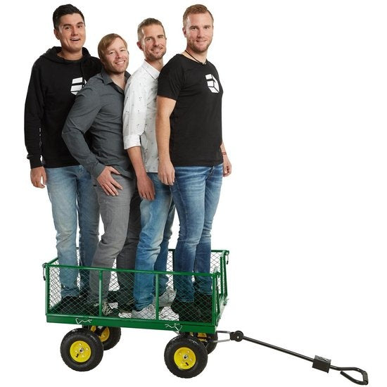 tectake® - XXL Bolderkar bolderwagen tuinkar transportkar - 401418