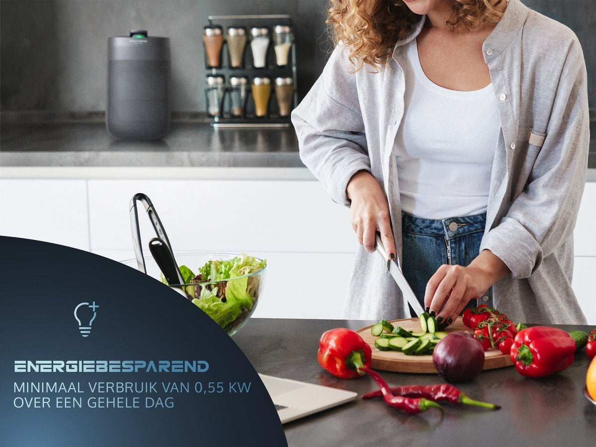 JAP Appliances Enivio D6 - Luchtontvochtiger en luchtreiniger met HEPA-filter - Ontvochtigt 750ml per dag - Hygrostaat - Ontvochtiger huis - Woonkamer, slaapkamer, badkamer en kelder
