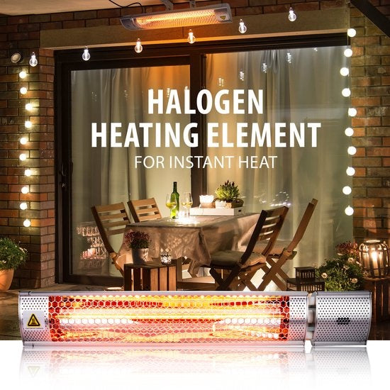alpina Heater Terrasverwarmer - Elektrisch - Binnen en Buiten - Infrarood - Hangend - met Afstandsbediening - 2000W