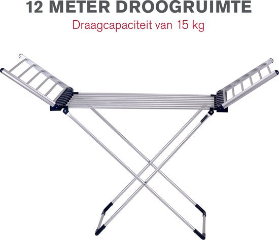 Dirt Devil Elektrisch droogrek - 230W - 45-55 ºC - Waterbestendig - 147x54x94 cm