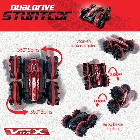 VERTREX RC Bestuurbare Auto - Afstandsbestuurbare Auto - Race Auto Radiografisch - Offroad Afstandbestuurbaar - Waterdicht - Extra Accu