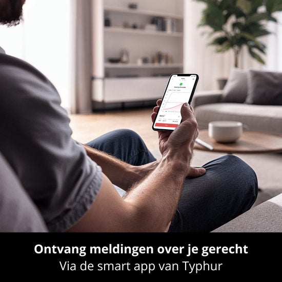 Typhur Sync One - 6-sensor probe - Draadloze vleesthermometer - BBQ thermometer - Bluetooth & WiFi - Waterdicht en hittebestendig - Batterijduur tot 50 uur - Slimme app-integratie - Compact met laadstation - Voor elke kookstijl