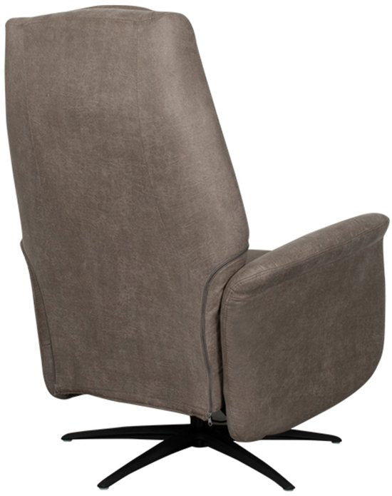 LABEL51 Stockholm Fauteuil - Bruin - Stof - One Size - - - Draaibaar - Met Armleuning