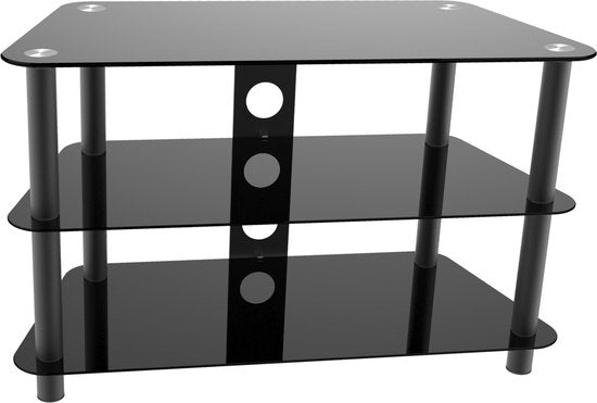 VDD - TV kast meubel - Audio hifi meubel - 80 cm breed - Zwart