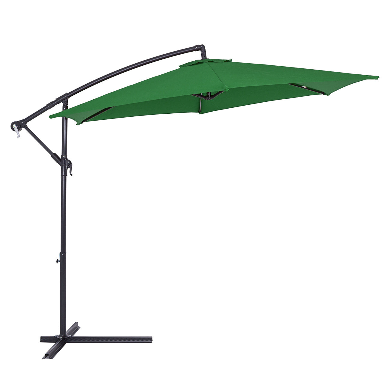 Kingsleeve Zweefparasol - Ø330cm UV-Bescherming 50+ Slinger - Groen