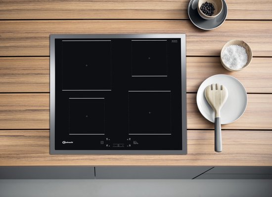 Bauknecht – Inductiekookplaat BQ 2760S FT – 59x51x5,4 cm – Zwart Glas – 7200 Watt & 4 Zones – FlexiCook & Boosterfunctie – Luxe Inbouw Kookplaat – BQ 2760S FT