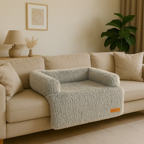 By Cee Cee Origineel Hondendeken Bank – Hondenkleed Bank - Hondenmand - Premium - Volledig Afritsbaar - Mokka Taupe - 85x90 - Maat M