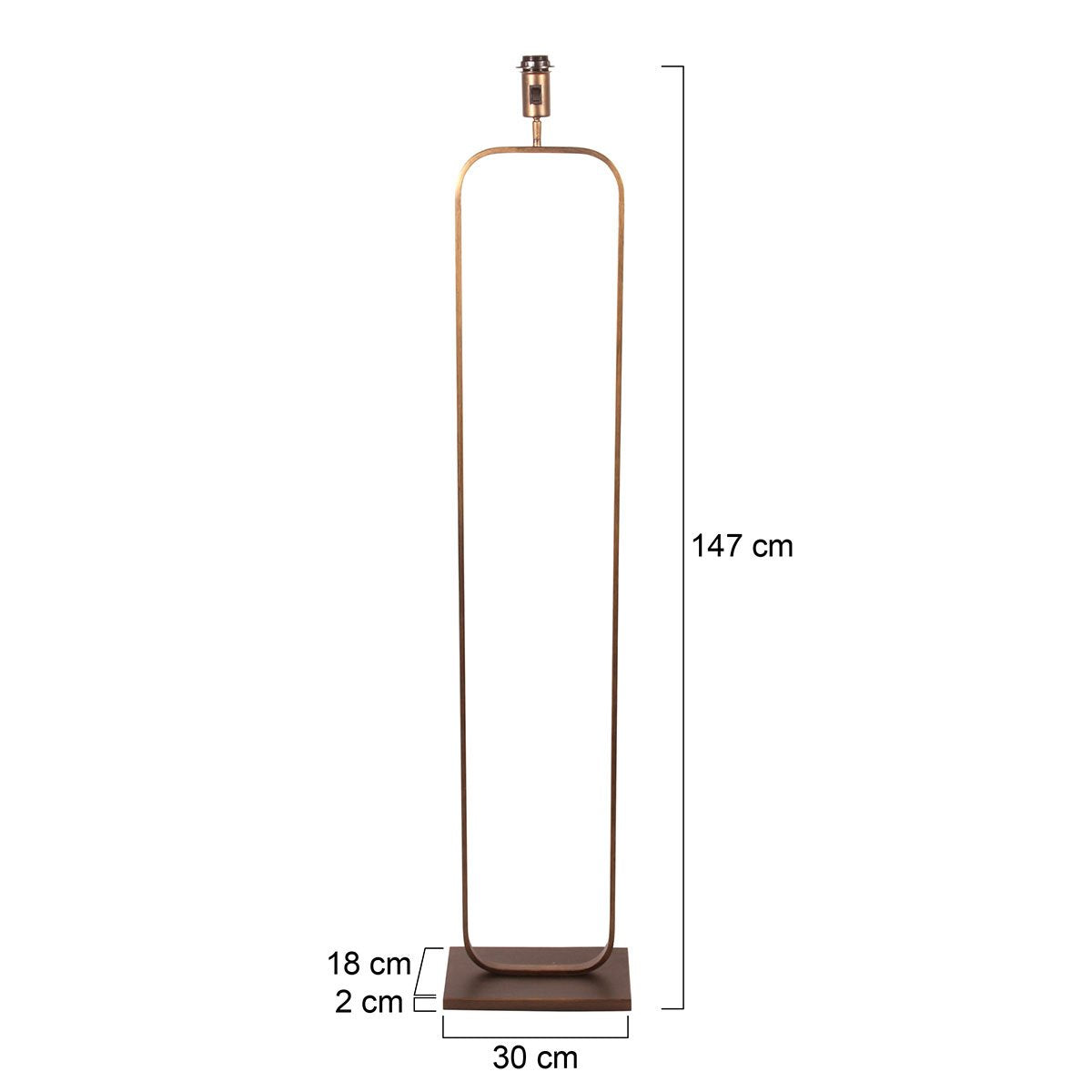 Bronzen Vloerlamp Stang 4740BR, klassieke metalen vloerlamp met kantelbare functie en afmeting 147 cm hoog, robuust ontwerp van Steinhauer