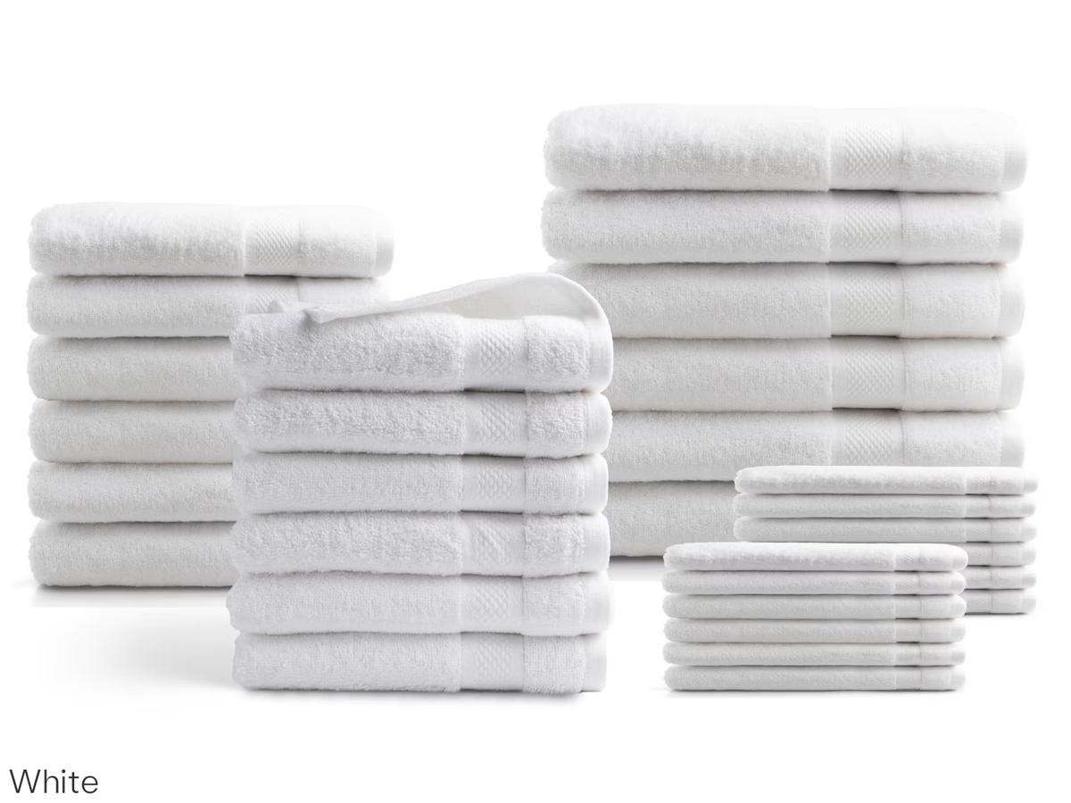 DoubleDry Badtextiel Set Hotel Collectie - 30-delig - 500 g/m² - Bordeaux