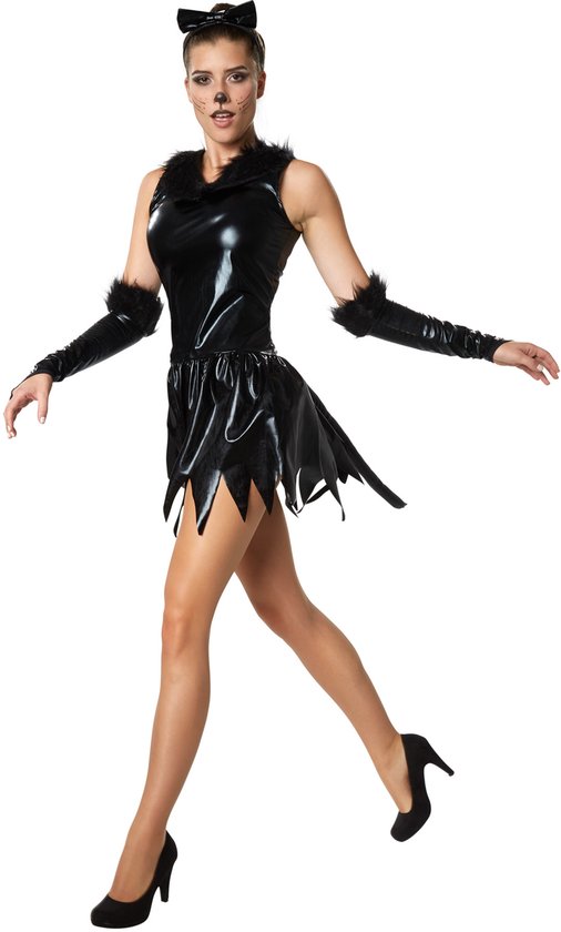 Dressforfun Sexy katje S - verkleedkleding kostuum halloween verkleden feestkleding carnavalskleding carnaval feestkledij partykleding - 302115