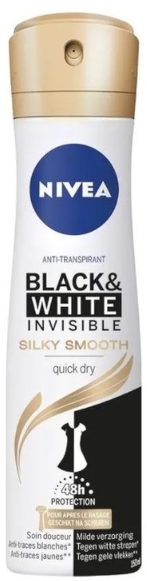 Nivea Deodorant Black & White Silky Smooth Spray for Women 150ml