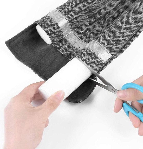 Deurstopper anti tocht - Tochtrol dubbel voor deur of raam – Tochtkussen – Tochtstrip - Tochtstopper – Tochtband – Tochtrollen – Tochtkussen – Anti tocht