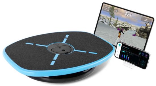 GoBalance Sport - Balance Board - Elektrisch Balansbord - Balanstrainer voor Evenwichtstraining - Wiebelkussen Inclusief Spellen - Balanskussen - Inclusief App