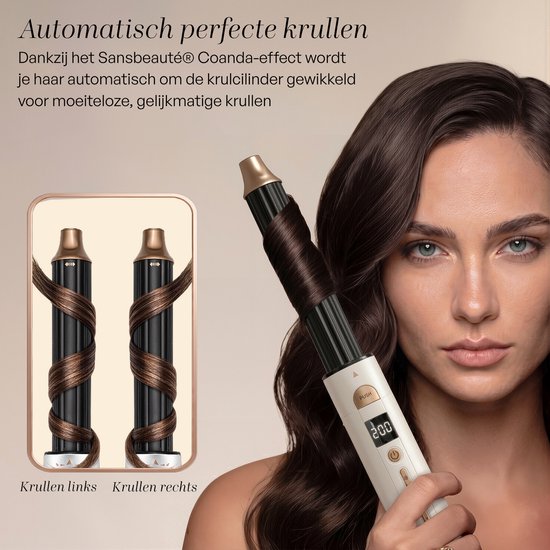 Sansbeauté® 8-in-1 Airstyler met Diffuser - Multistyler - Föhnborstel Kort Haar - Haarkruller - Haarstyler - Haardroger - Warmteborstel - Krulborstel - Krultang - Haarstijler - Stijlborstel - 5 in 1 Hairstyler
