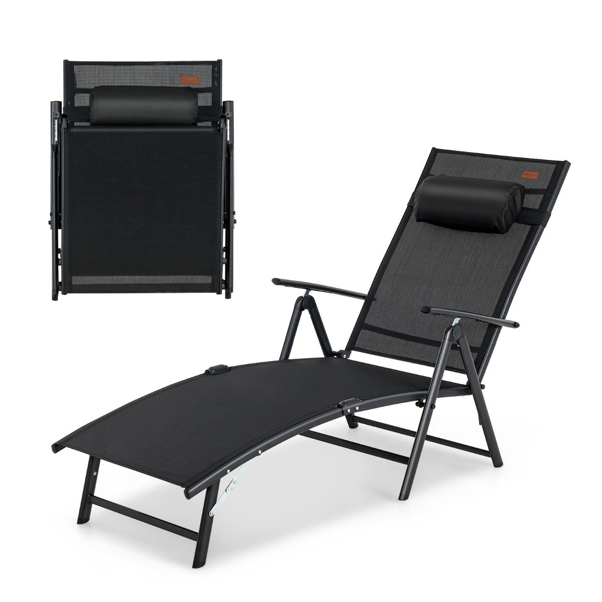 Coast Ligbed 7-Standen - Max. 150 kg - 185 x 61 x 73 cm - Zwart