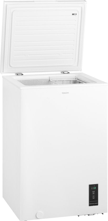 Tomado TCF0991W - Vrieskist - 99 liter - Supervriezen - Digitaal thermostaat - Low Frost - Energielabel E - Wit